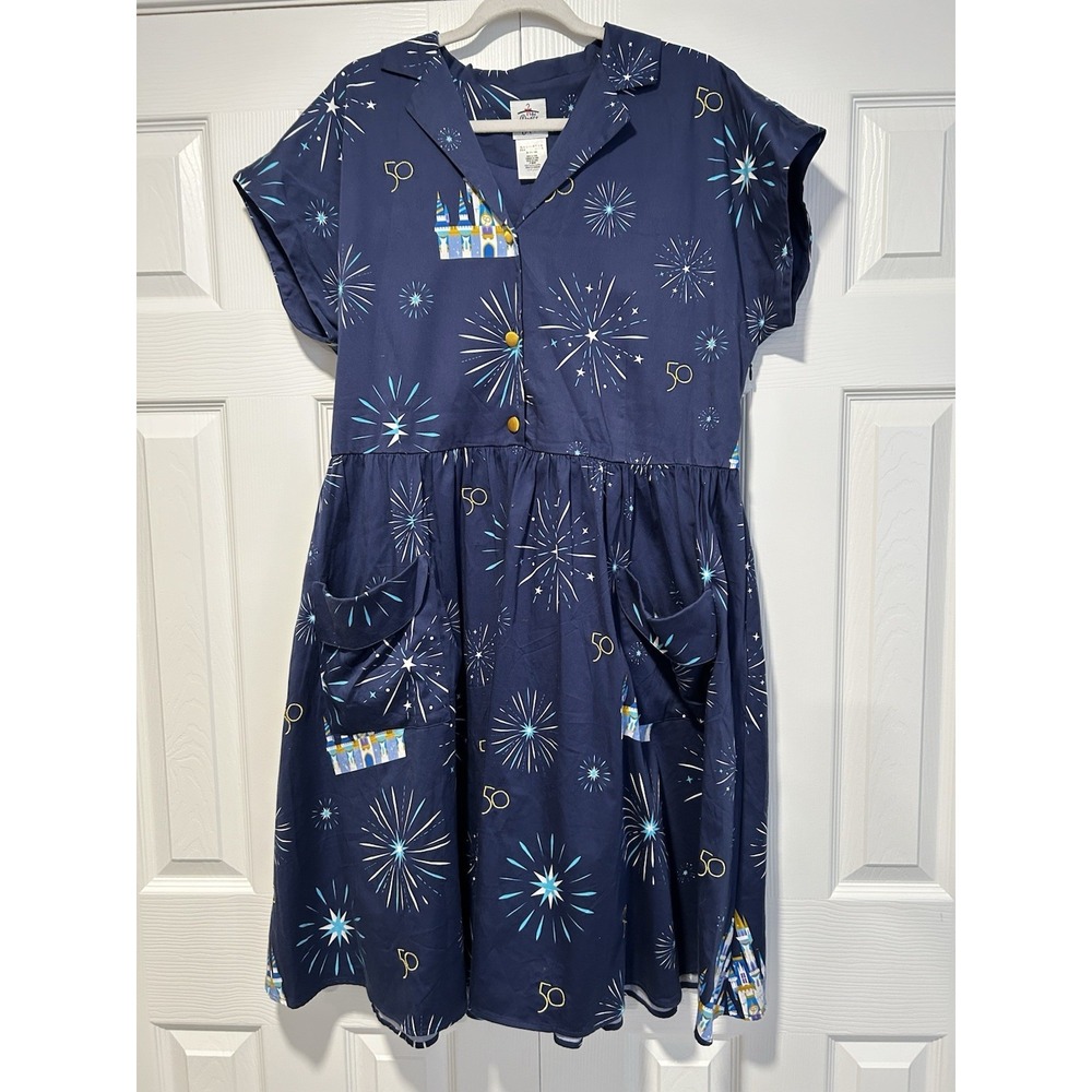 Disney Blue Fireworks Dress